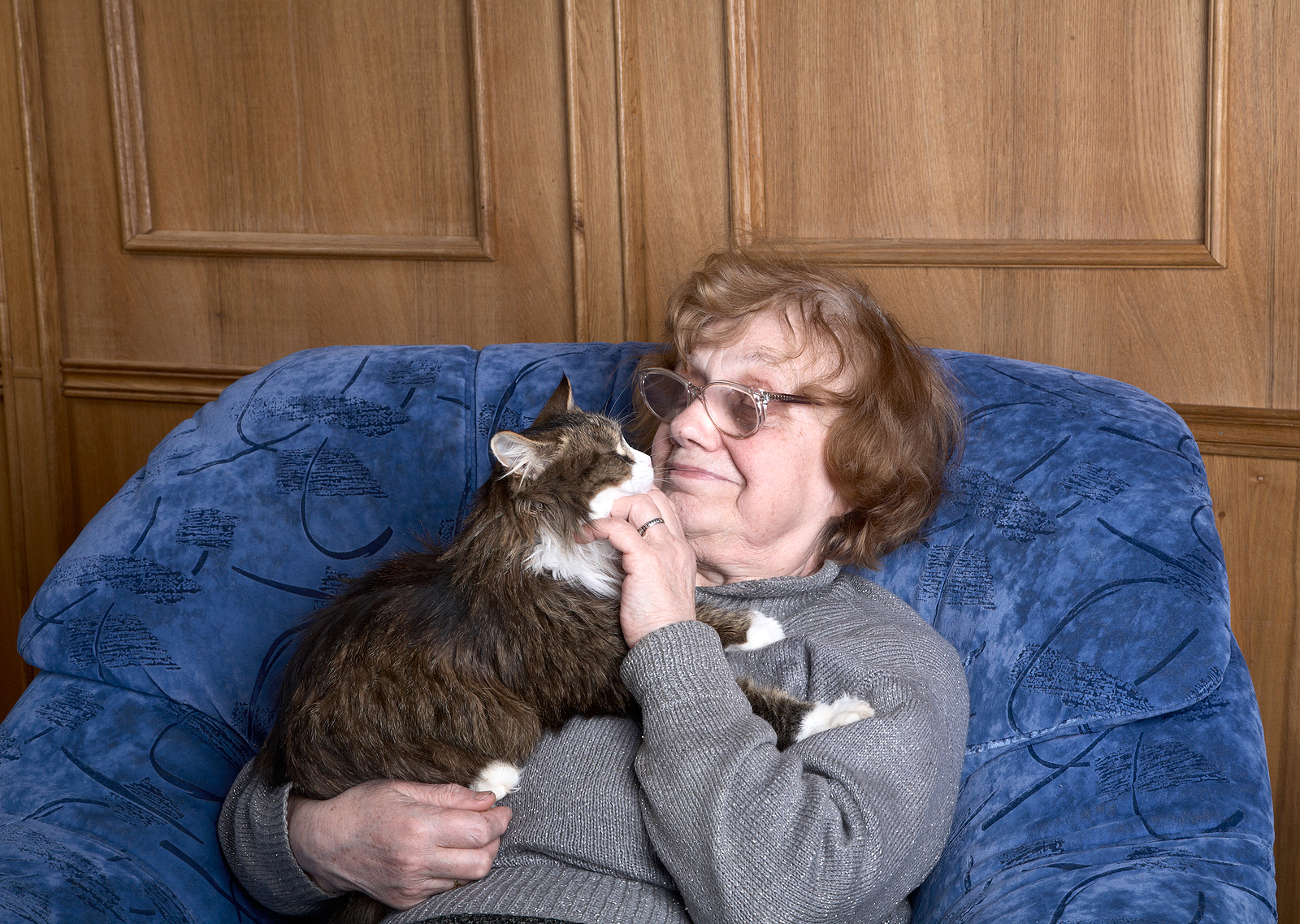 Senior home care can help seniors with routine chores and daily care, including helping with pet care.